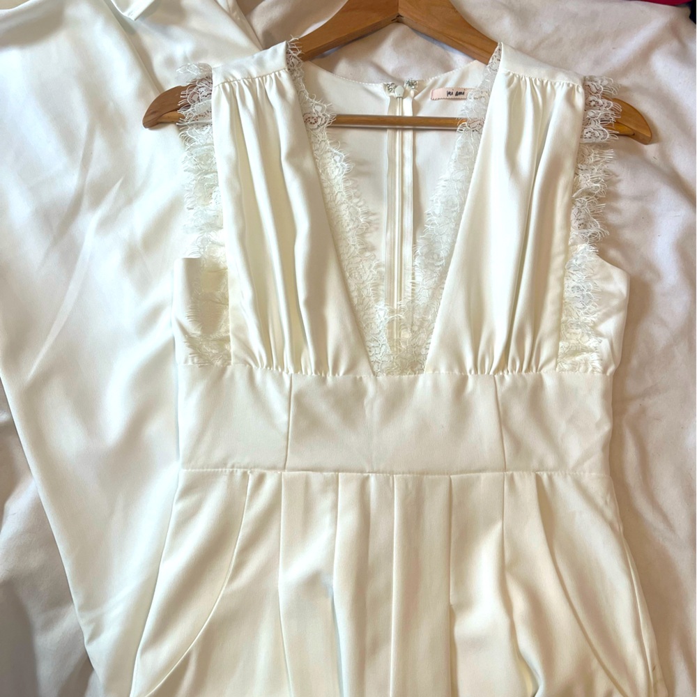 White Romper- Bridal / Bachelorette